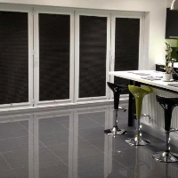 Perfect Fit Blinds are also a great choice for covering Bi-Fold Doors