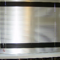 Alternate different coloured slats for a blind that is unique