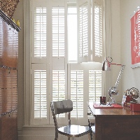 White Tier on Tier Shutters look amazing on tall windows